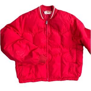 NOS VTG 80s Comfy Down Filled Puffer Ski Jacket USA Made Unisex L/XL